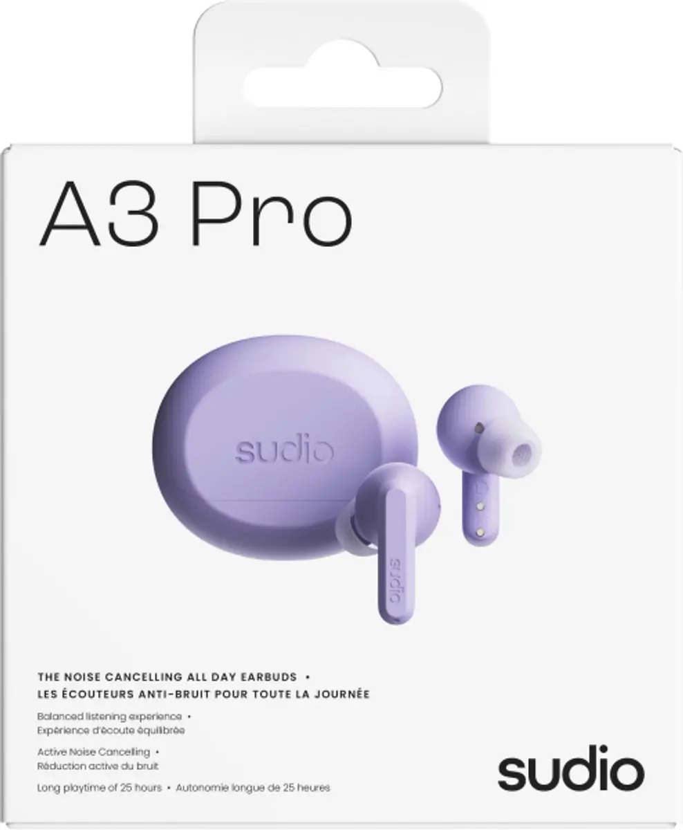 Sudio A3 Pro A3PROPUR Hoofdtelefoon - Paars - afbeelding 4 van 5