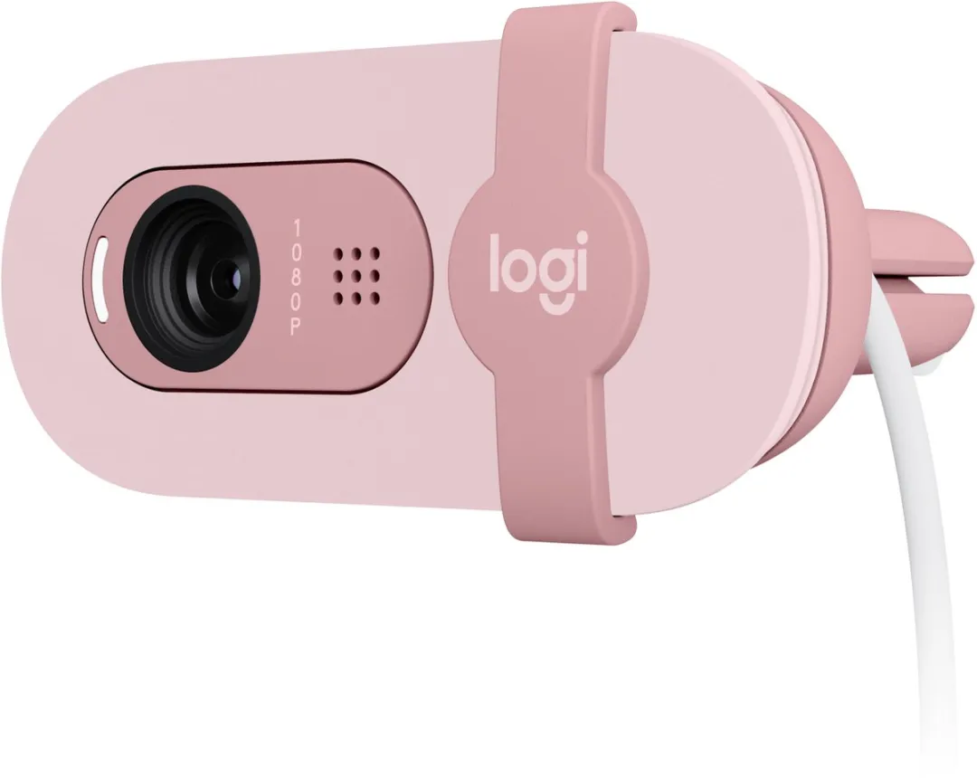 Logitech Brio 100 - Webcam - Full HD - 1080p/30fps - Rose