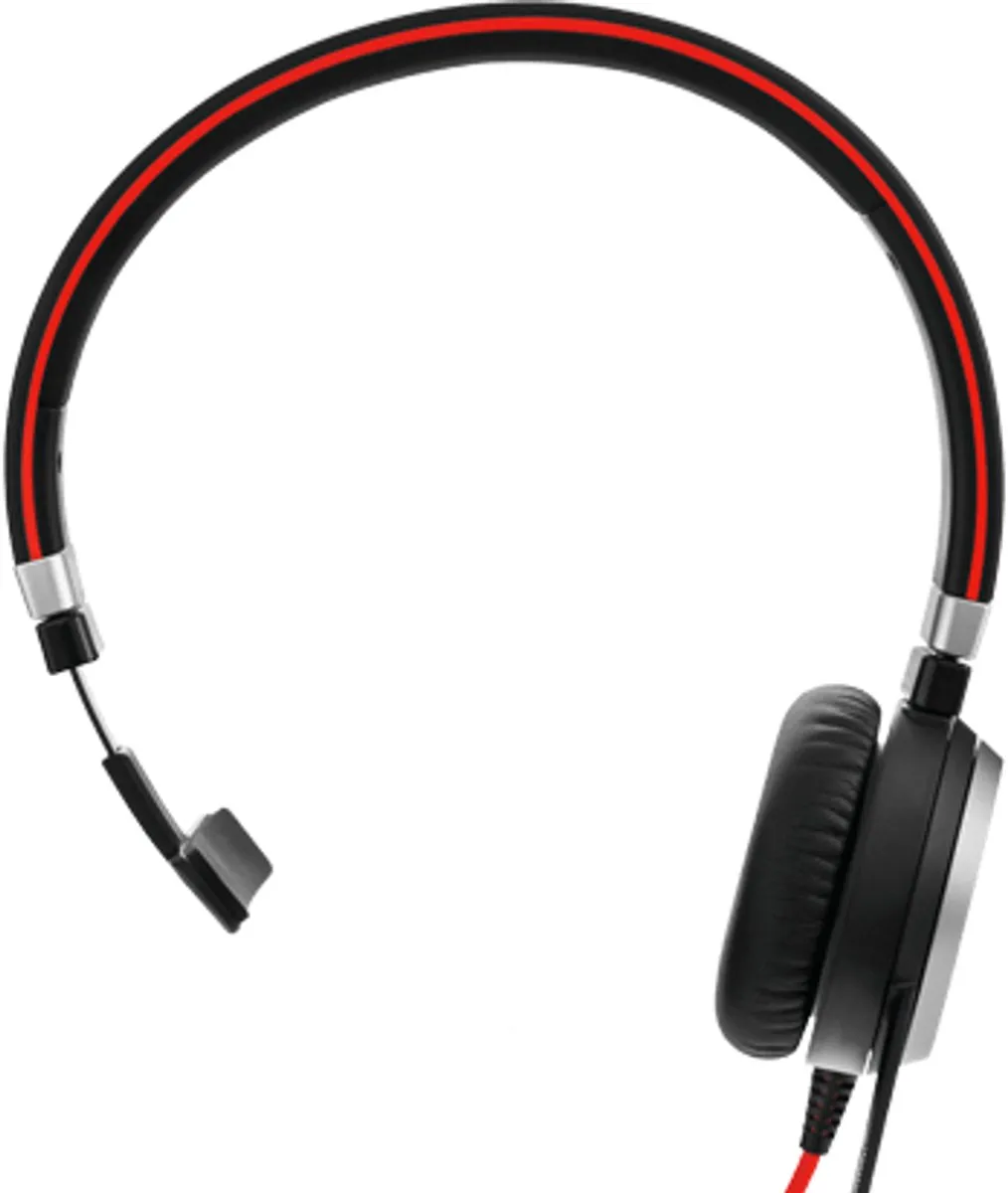 Jabra Evolve 40 UC Headset - USB-C - Zwart
