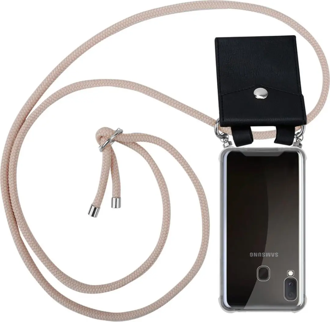 Cadorabo Hoesje geschikt voor Samsung Galaxy A10e / A20e in PEARLY ROSE GOUD