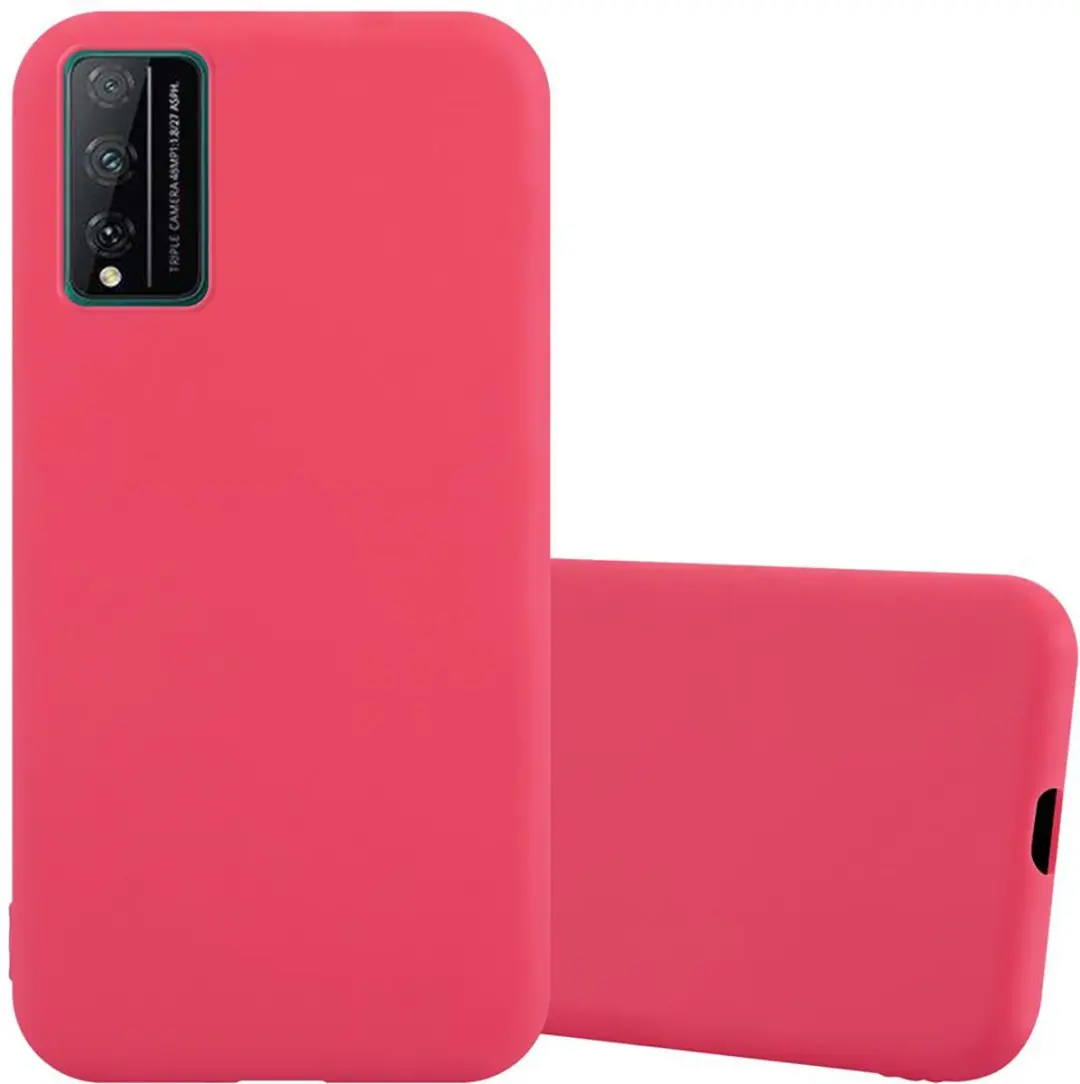 Cadorabo Hoesje geschikt voor Honor PLAY 4T PRO in CANDY ROOD