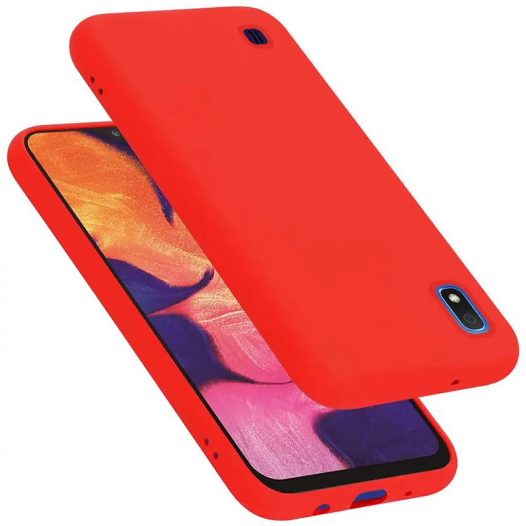 Cadorabo Hoesje geschikt voor Samsung Galaxy A10 / M10 in LIQUID ROOD