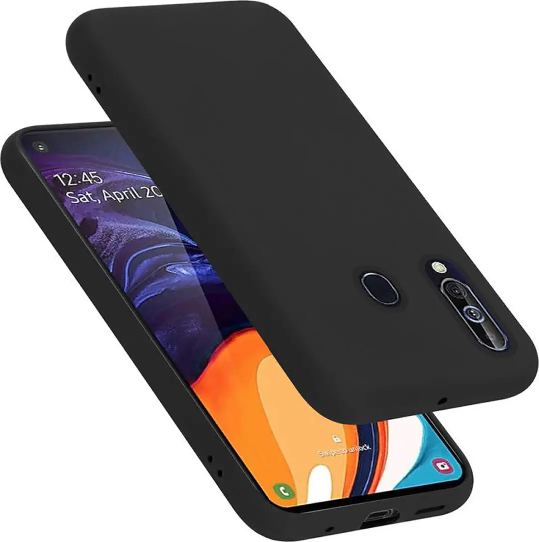 Cadorabo Hoesje geschikt voor Samsung Galaxy A60 / M40 in LIQUID ZWART