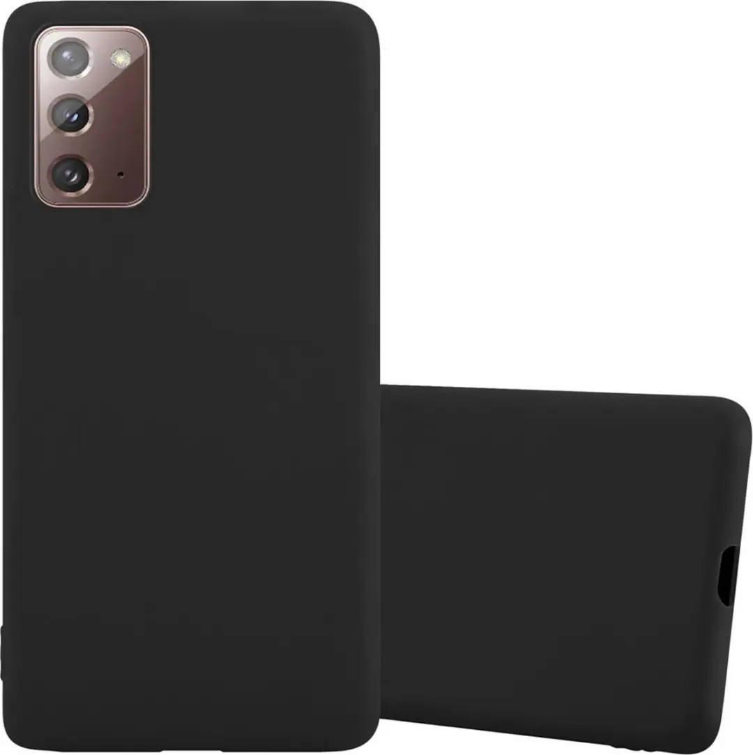 Cadorabo Hoesje geschikt voor Samsung Galaxy NOTE 20 in CANDY ZWART