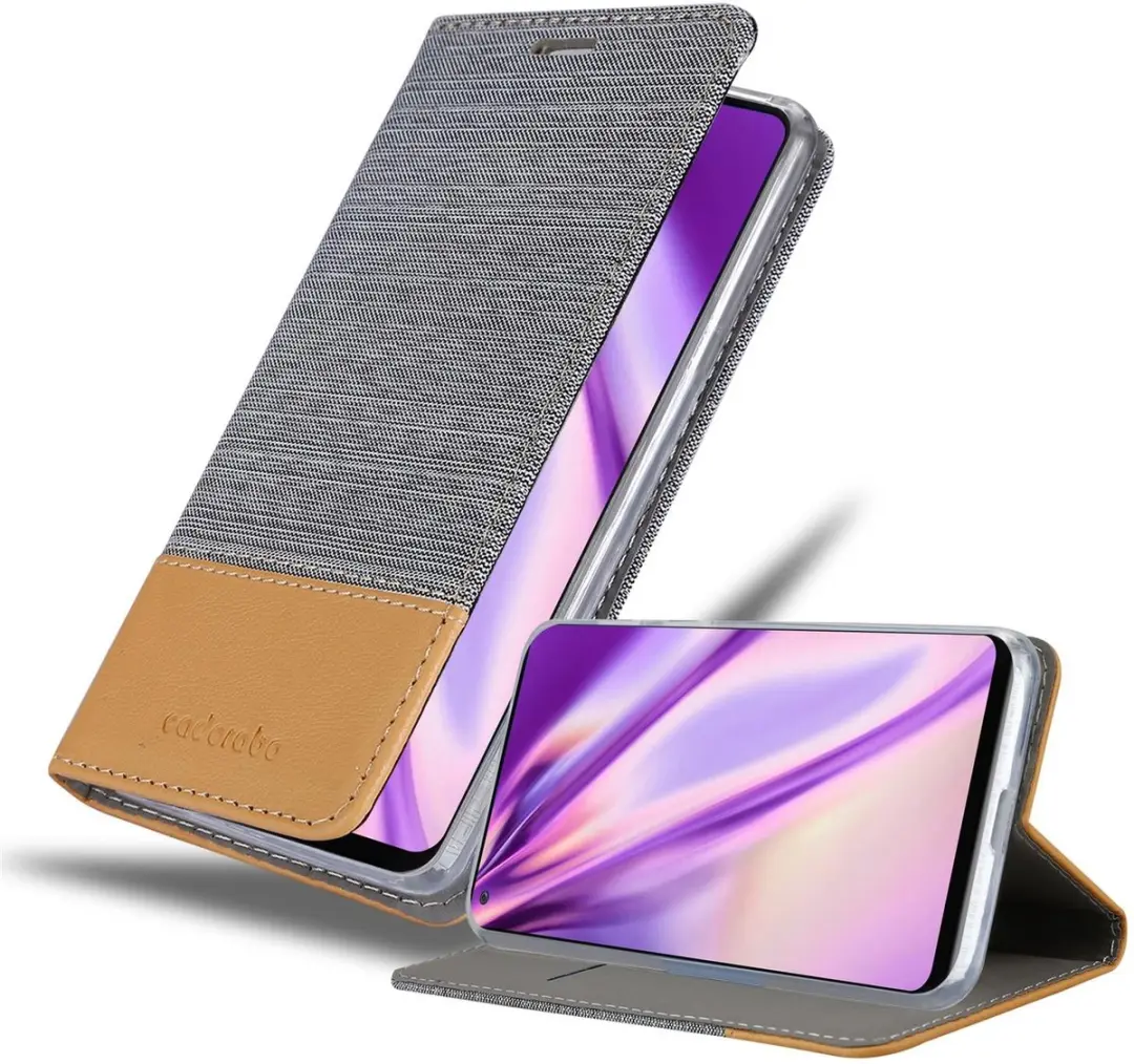 Cadorabo Hoesje geschikt voor Samsung Galaxy A21s in LICHTGRIJS BRUIN