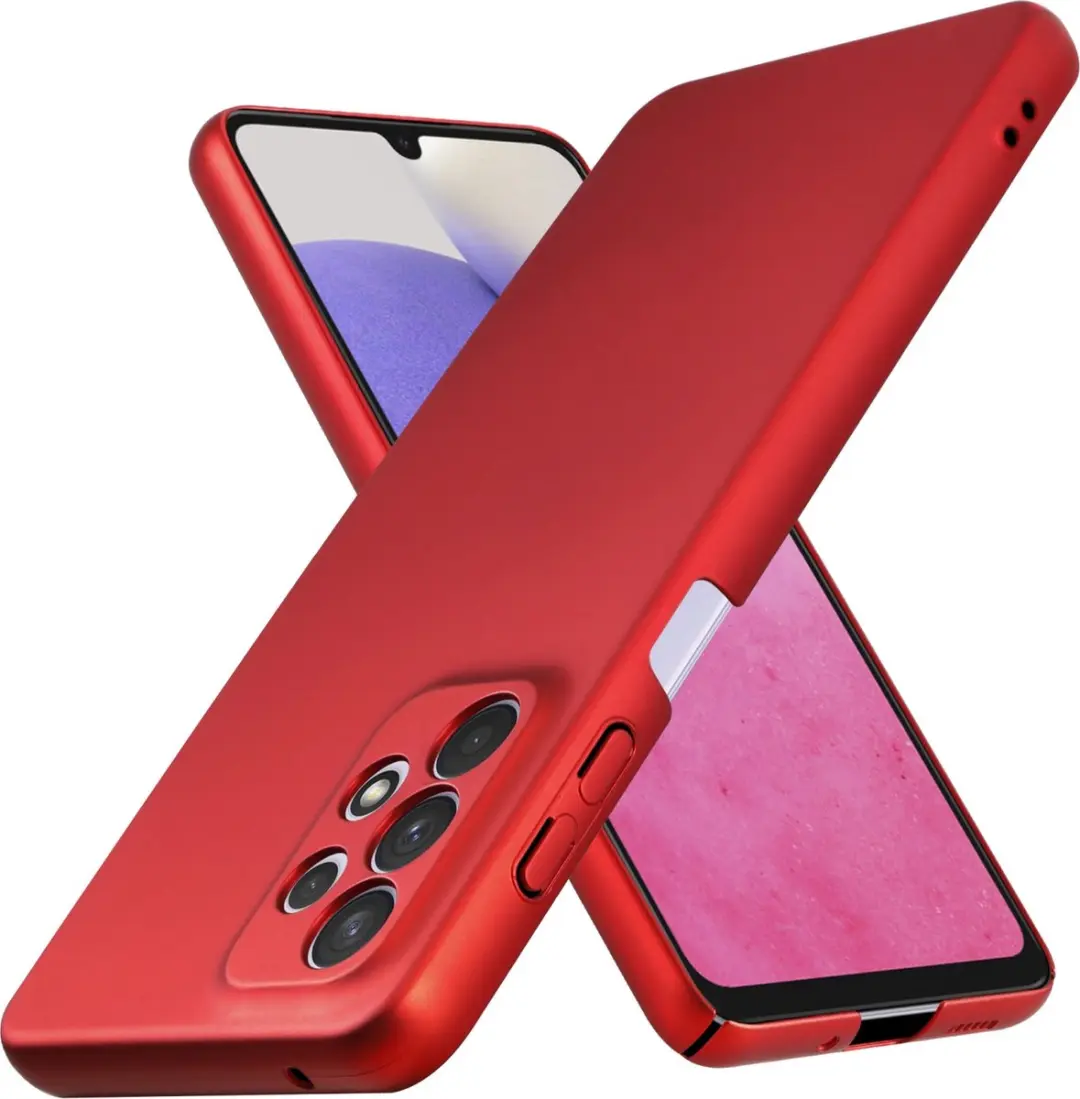 Cadorabo Hoesje geschikt voor Samsung Galaxy A33 5G in METAAL ROOD