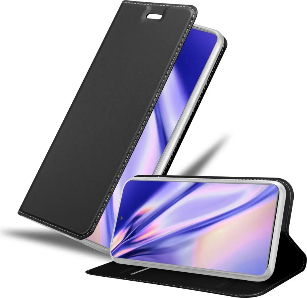 Cadorabo Hoesje geschikt voor Motorola EDGE 20 in CLASSY ZWART