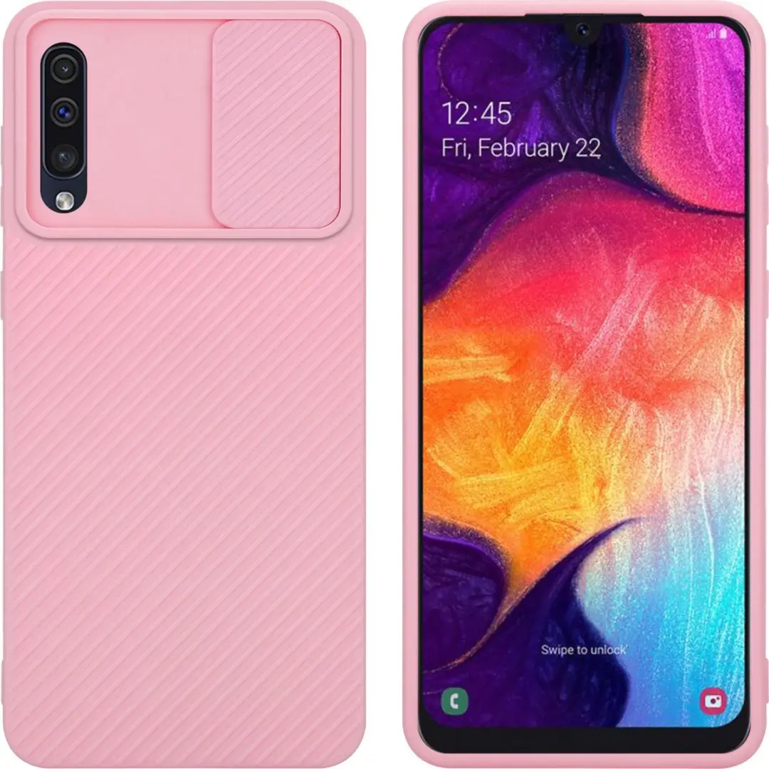 Cadorabo Hoesje geschikt voor Samsung Galaxy A50 4G / A50s / A30s in Bonbon Roze