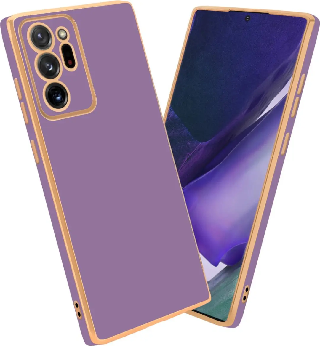 Cadorabo Hoesje geschikt voor Samsung Galaxy NOTE 20 ULTRA in Glossy Paars