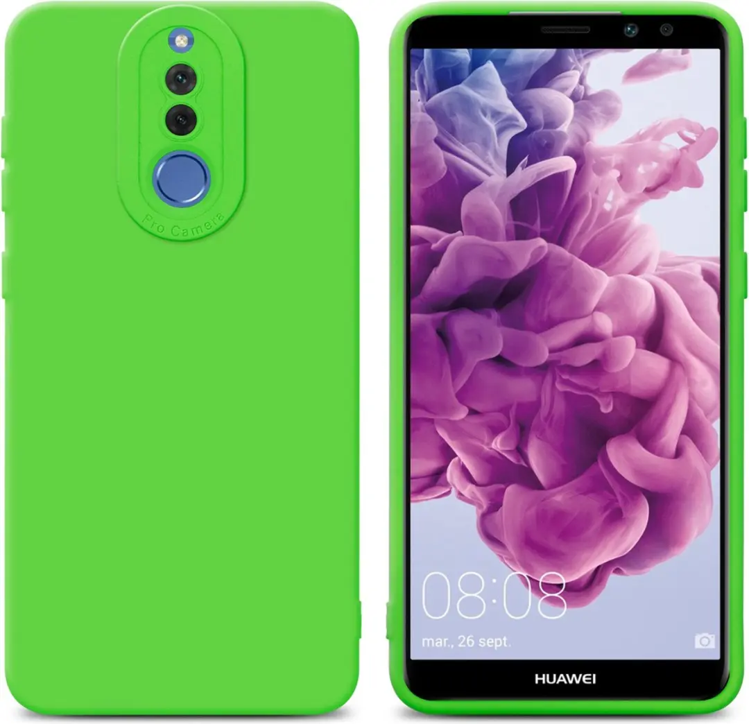 Cadorabo Hoesje geschikt voor Huawei MATE 10 LITE in FLUID GROEN