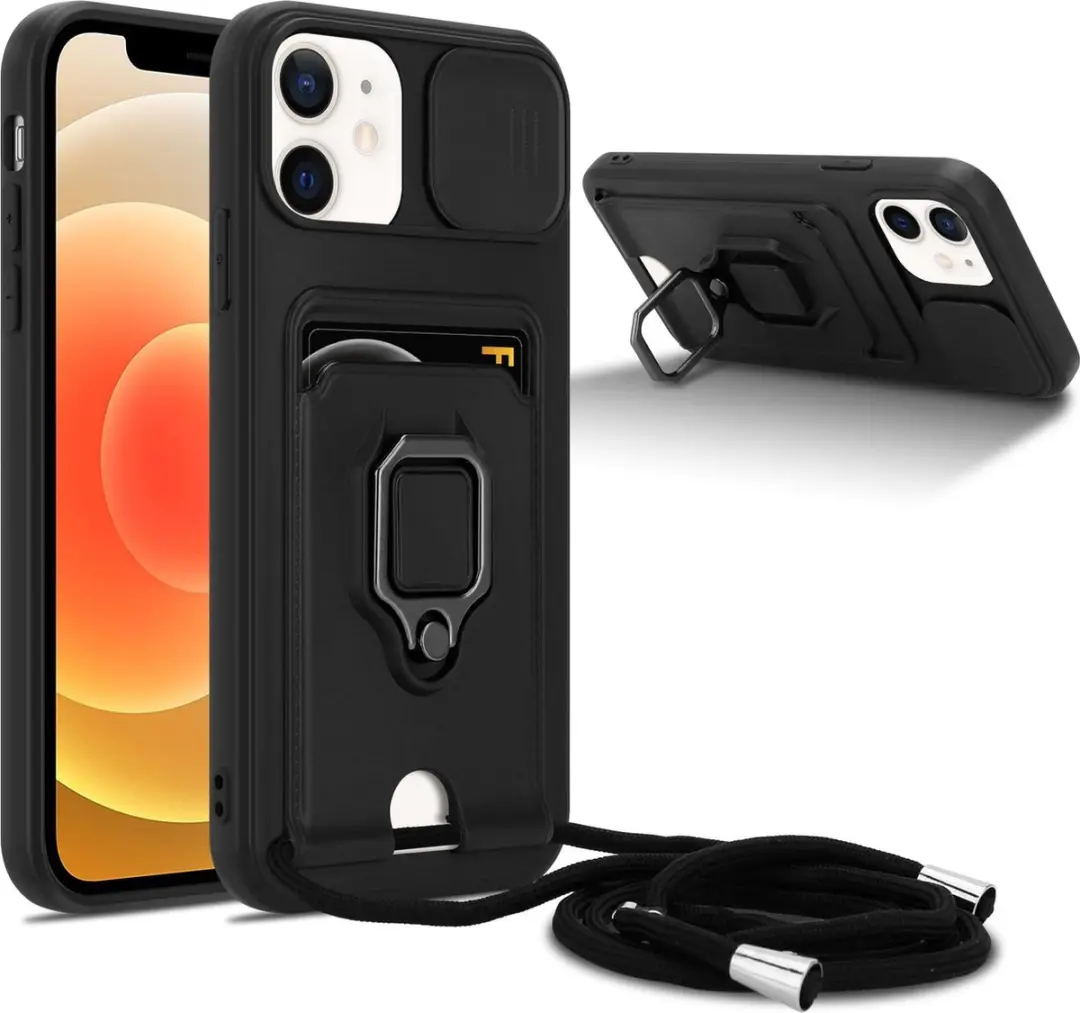 Cadorabo Telefoonketting Hoesje met standfunctie geschikt voor Apple iPhone 12 i