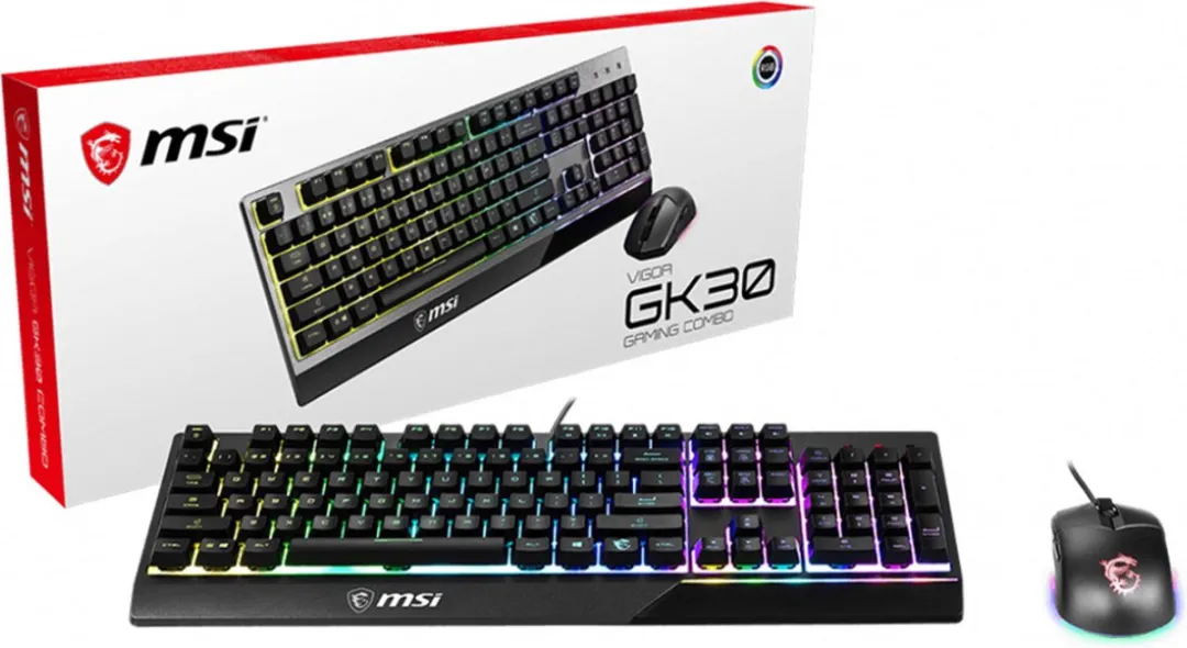 MSI Vigor GK30 Combo - Toetsenbord en Muis - Zwart