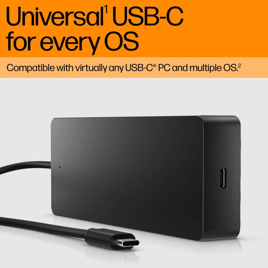 HP Universal USB-C Dock 9H0H9AA#ABB - 65W - USB-C Dockingstation