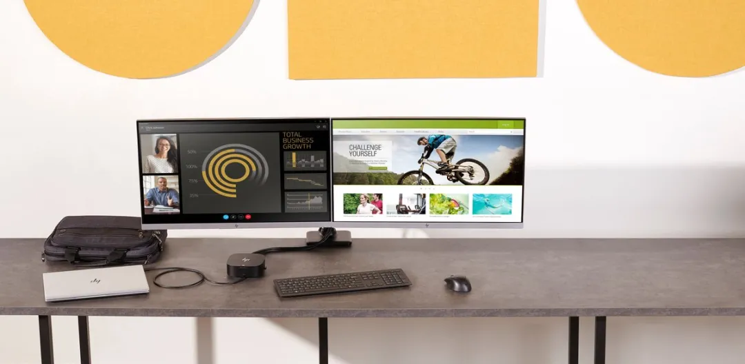 HP Universeel USB-C & USB-A Dockingstation 5TW13AA - Zwart