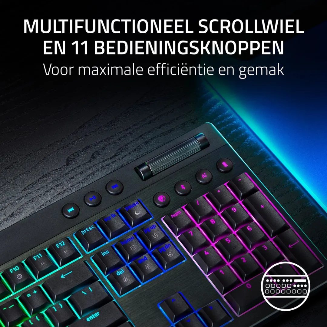 Razer BlackWidow V4 RZ03-05271200-R3F1 Gaming Toetsenbord - Mechanische Orange Switches - RGB