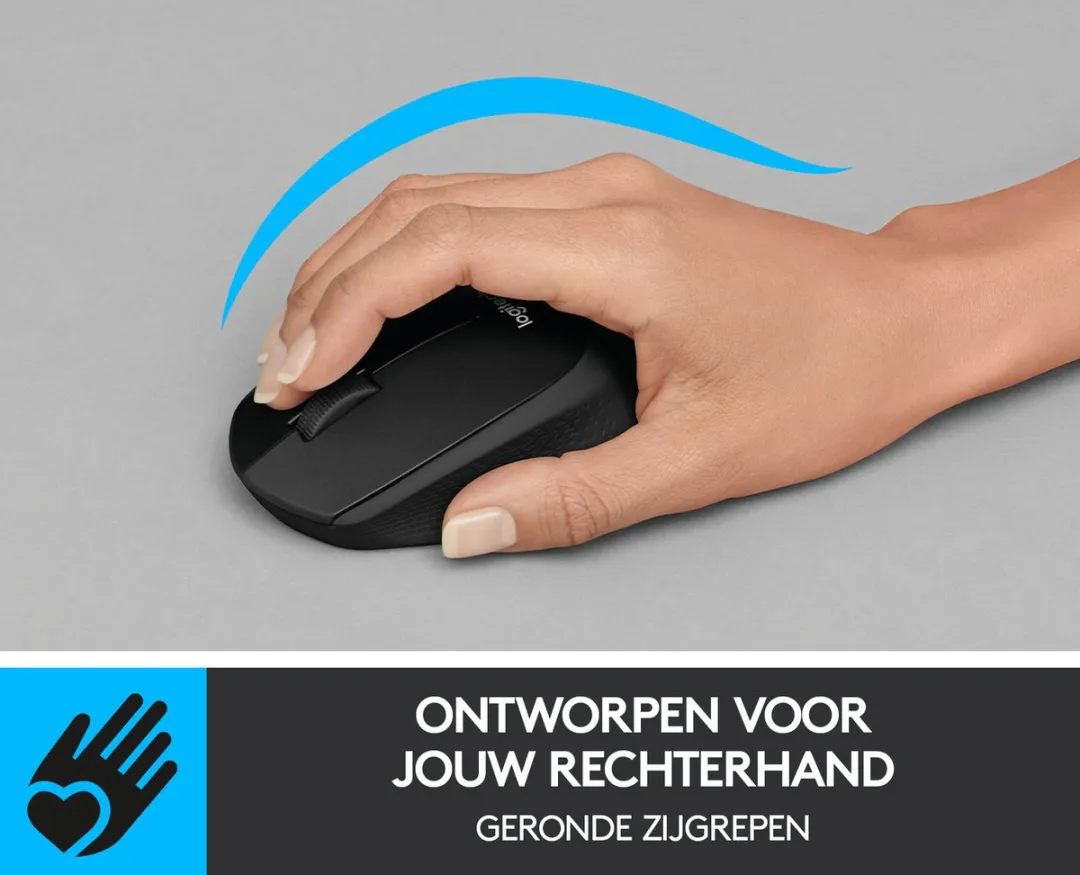 Logitech B330 Silent Plus Draadloze Muis - Zwart