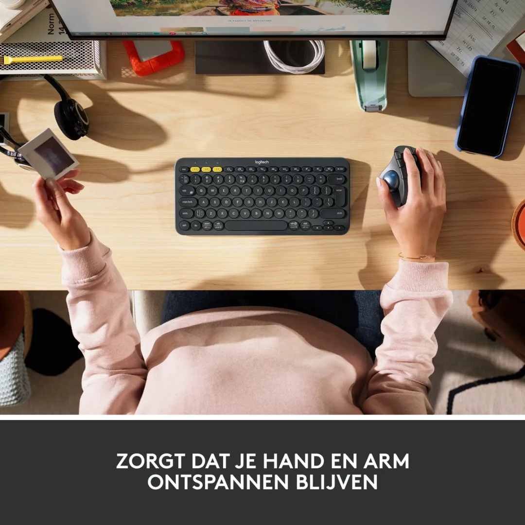 Logitech M575 ERGO Draadloze Trackball Muis - Grafiet