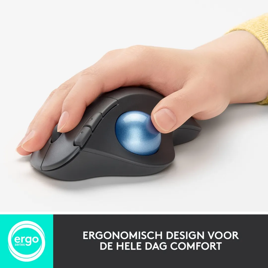 Logitech M575 ERGO Draadloze Trackball Muis - Grafiet