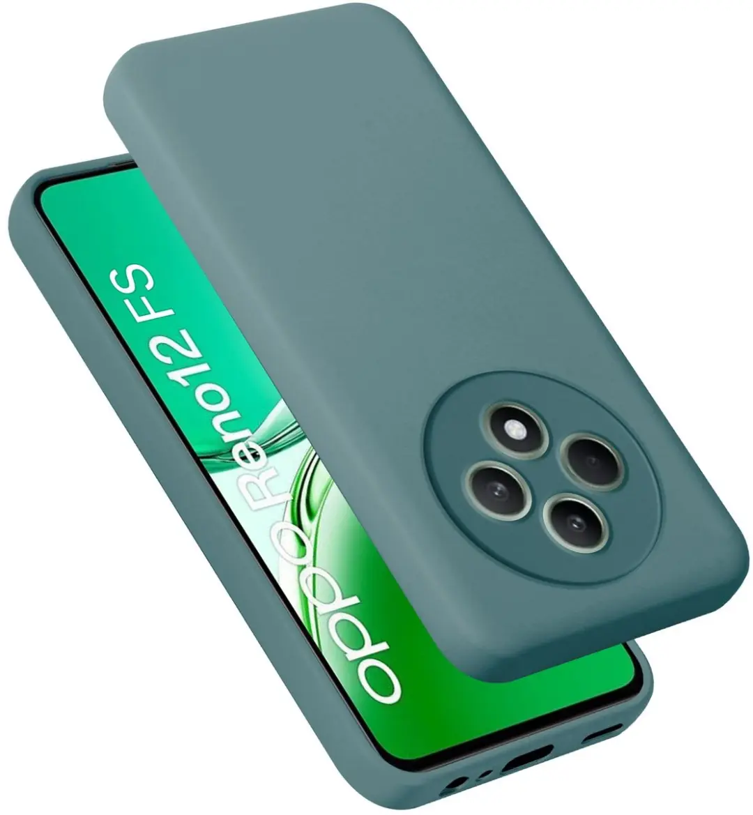 Cadorabo Hoesje geschikt voor Oppo Reno 12 FS in LIQUID GROEN