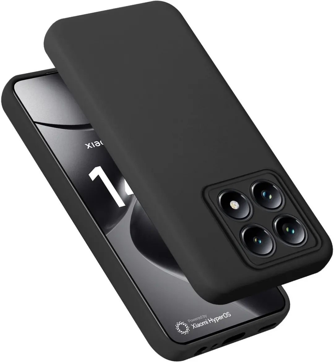 Cadorabo Hoesje geschikt voor Xiaomi 14T Pro in LIQUID ZWART