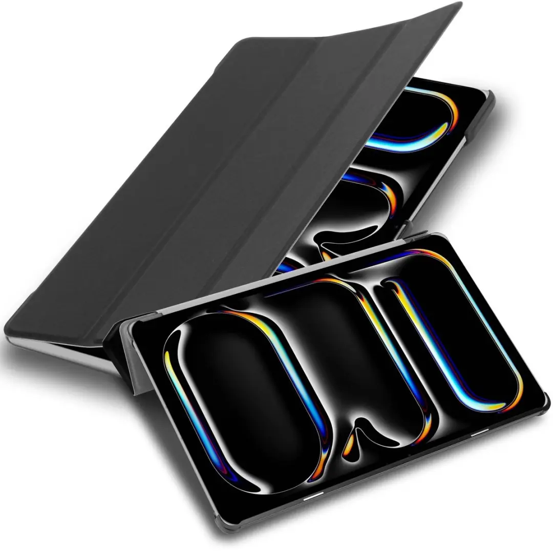 Cadorabo Tablet Hoesje geschikt voor iPad 11 Pro 2024 in Satijnzwart