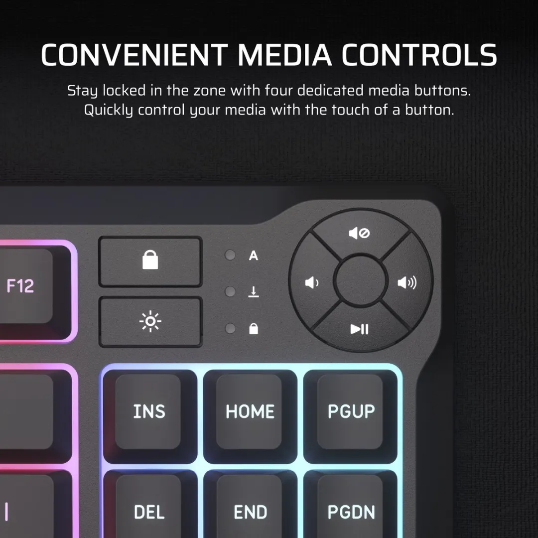 Corsair K55 Core CH-9216065-NA Gaming Toetsenbord - Tenkeyless - US QWERTY - Zwart