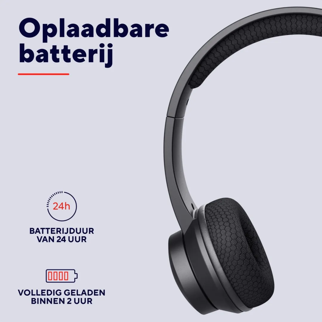 Trust Ayda Draadloze Headset 25463 TRU - Zwart