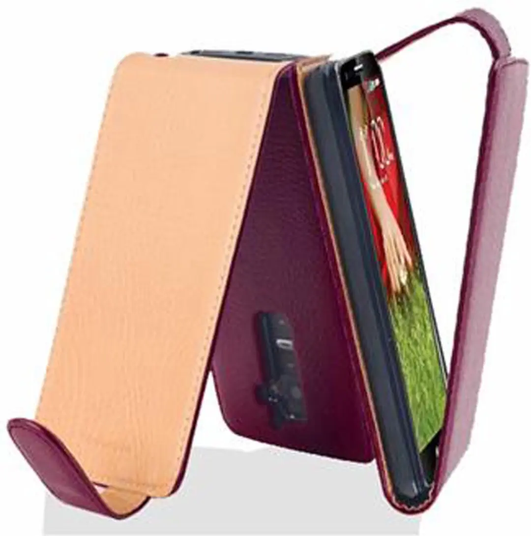 Cadorabo Hoesje geschikt voor LG G2 in BORDEAUX PAARS