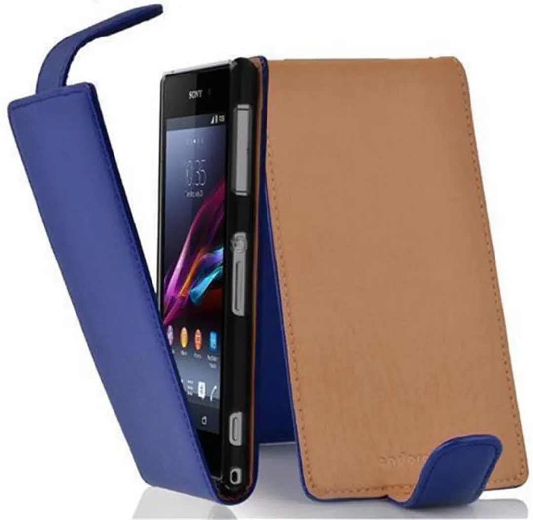 Cadorabo Hoesje geschikt voor Sony Xperia Z1 COMPACT in KONINGSBLAUW