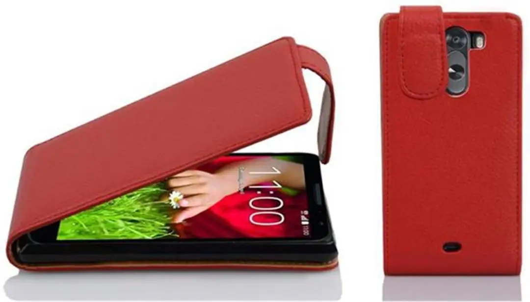 Cadorabo Hoesje geschikt voor LG G2 MINI in INFERNO ROOD
