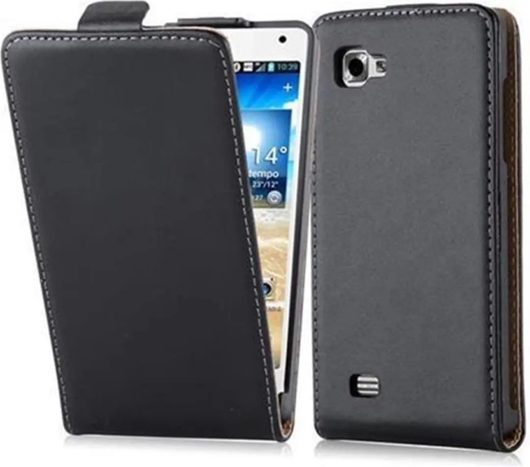Cadorabo Hoesje geschikt voor LG OPTIMUS 4X HD in KAVIAAR ZWART