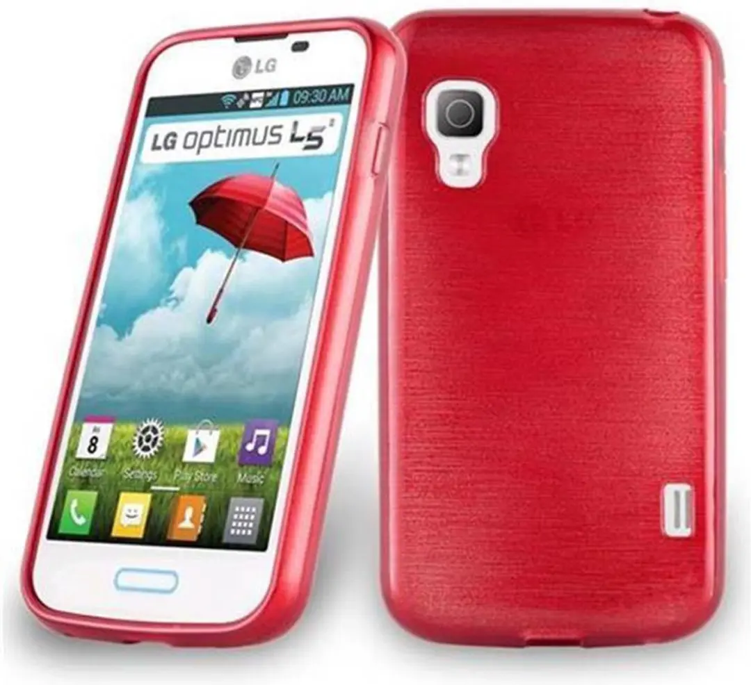 Cadorabo Hoesje geschikt voor LG L5 II (2. SIM) in ROOD