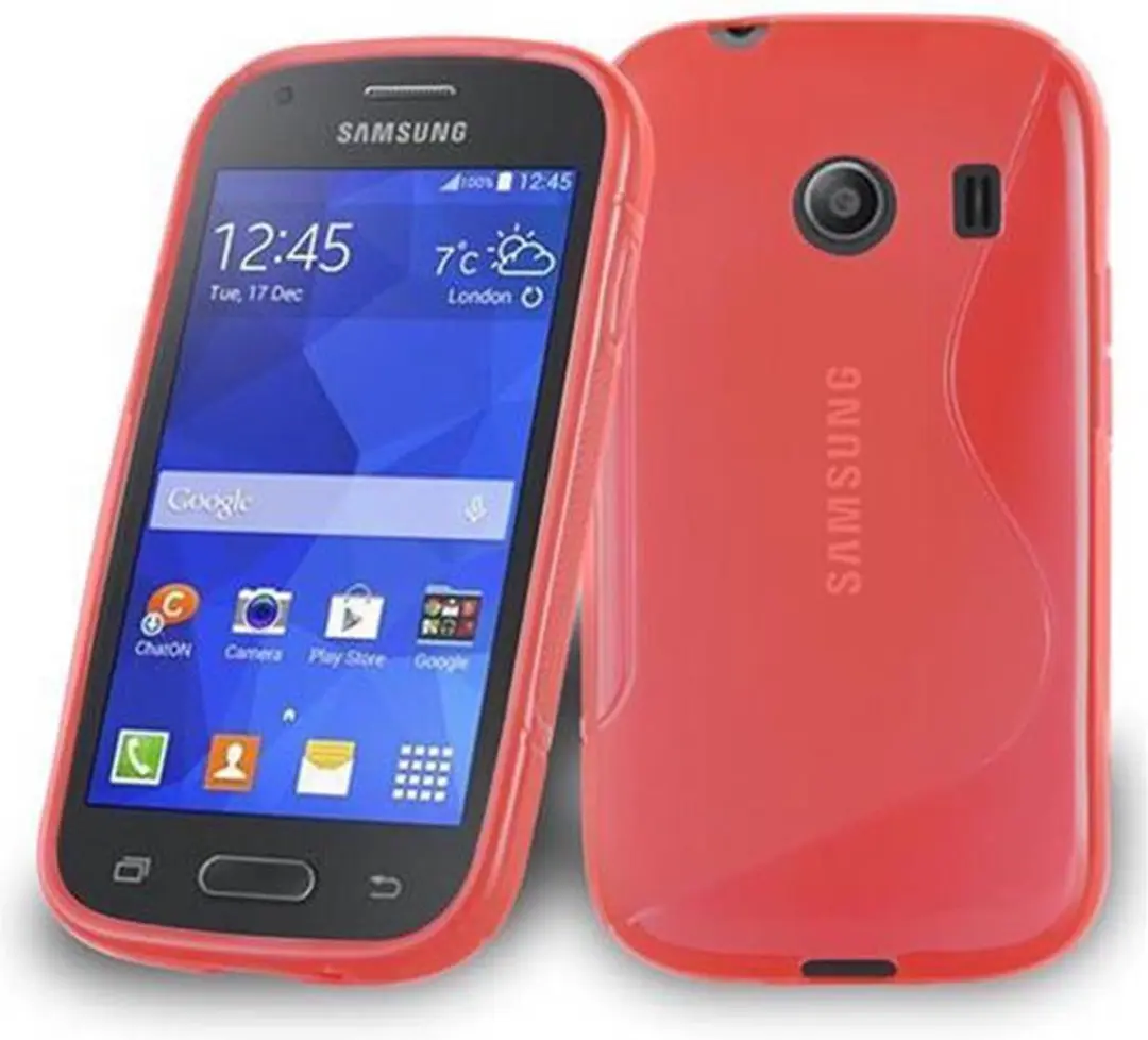 Cadorabo Hoesje geschikt voor Samsung Galaxy ACE STYLE in INFERNO ROOD