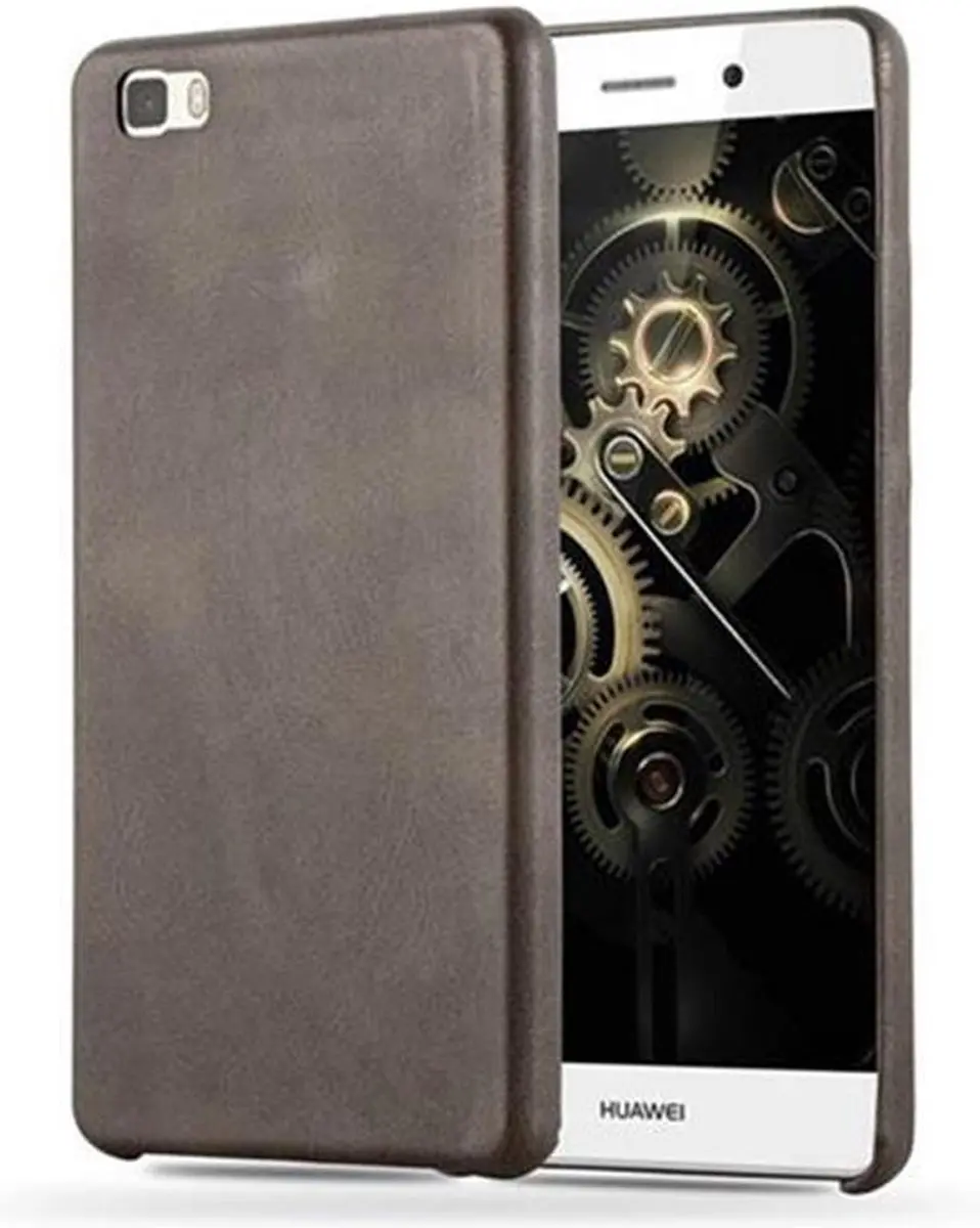 Cadorabo Hoesje geschikt voor Huawei P8 LITE 2015 in VINTAGE BRUIN