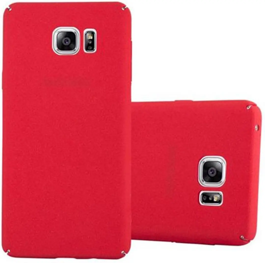 Cadorabo Hoesje geschikt voor Samsung Galaxy NOTE 5 in FROSTY ROOD
