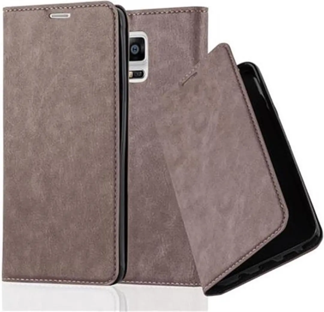 Cadorabo Hoesje geschikt voor Samsung Galaxy NOTE 4 in KOFFIE BRUIN