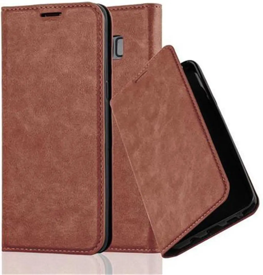Cadorabo Hoesje geschikt voor Samsung Galaxy S8 in CAPPUCCINO BRUIN