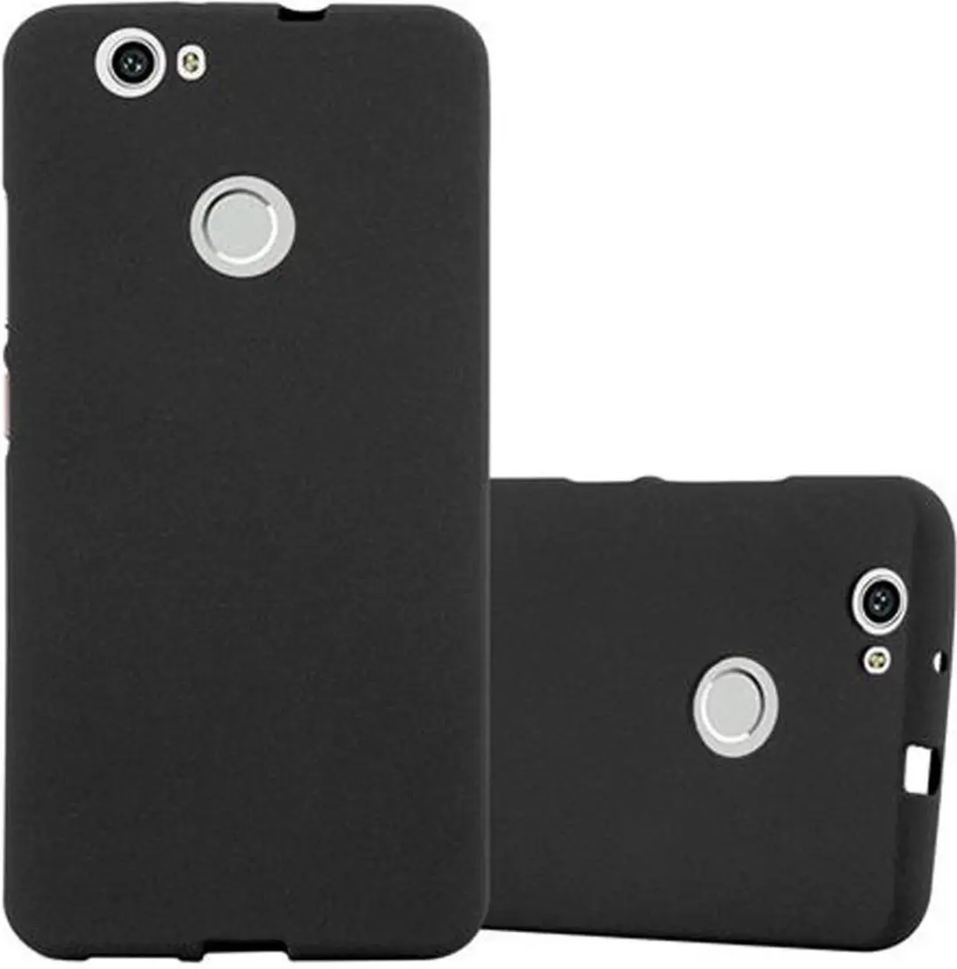 Cadorabo Hoesje geschikt voor Huawei NOVA in FROST ZWART