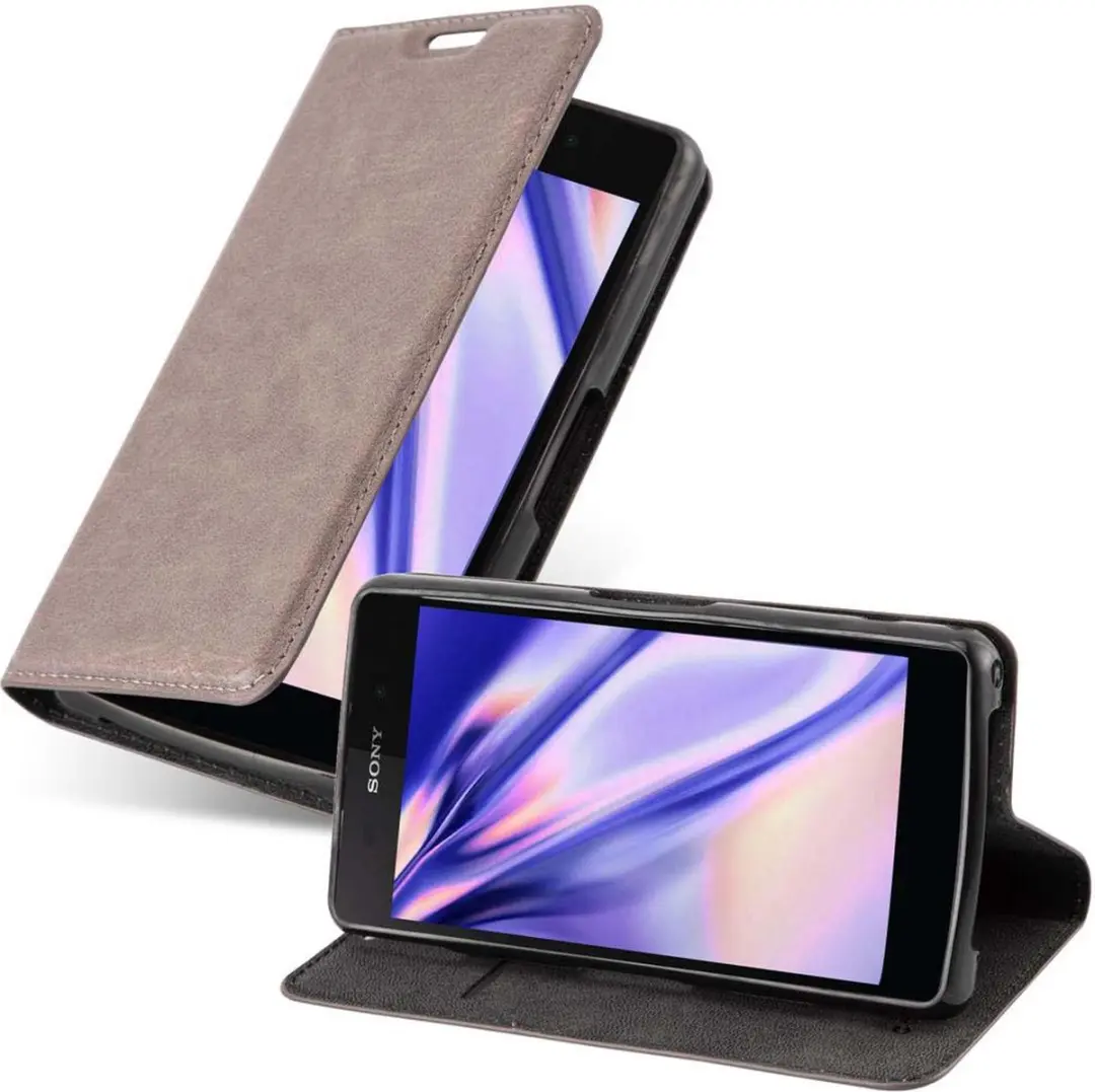 Cadorabo Hoesje geschikt voor Sony Xperia Z2 COMPACT in KOFFIE BRUIN