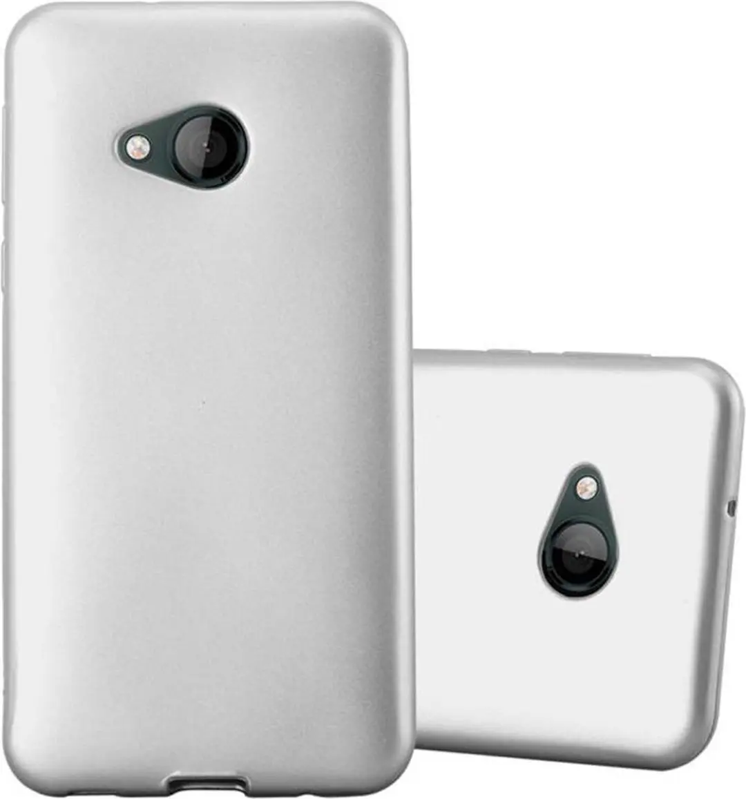 Cadorabo Hoesje geschikt voor HTC U PLAY in METALLIC ZILVER