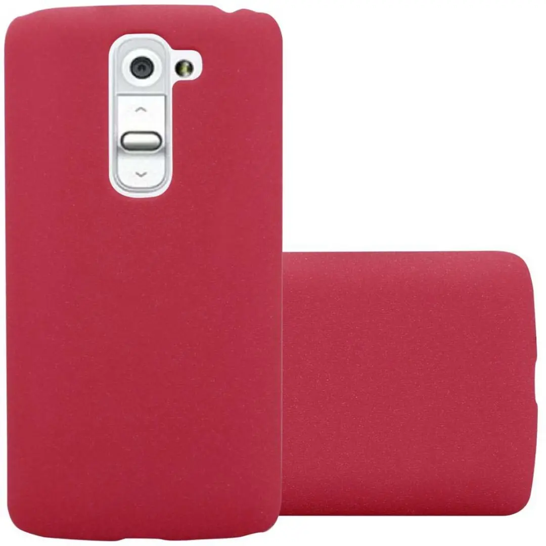 Cadorabo Hoesje geschikt voor LG G2 MINI in FROSTY ROOD
