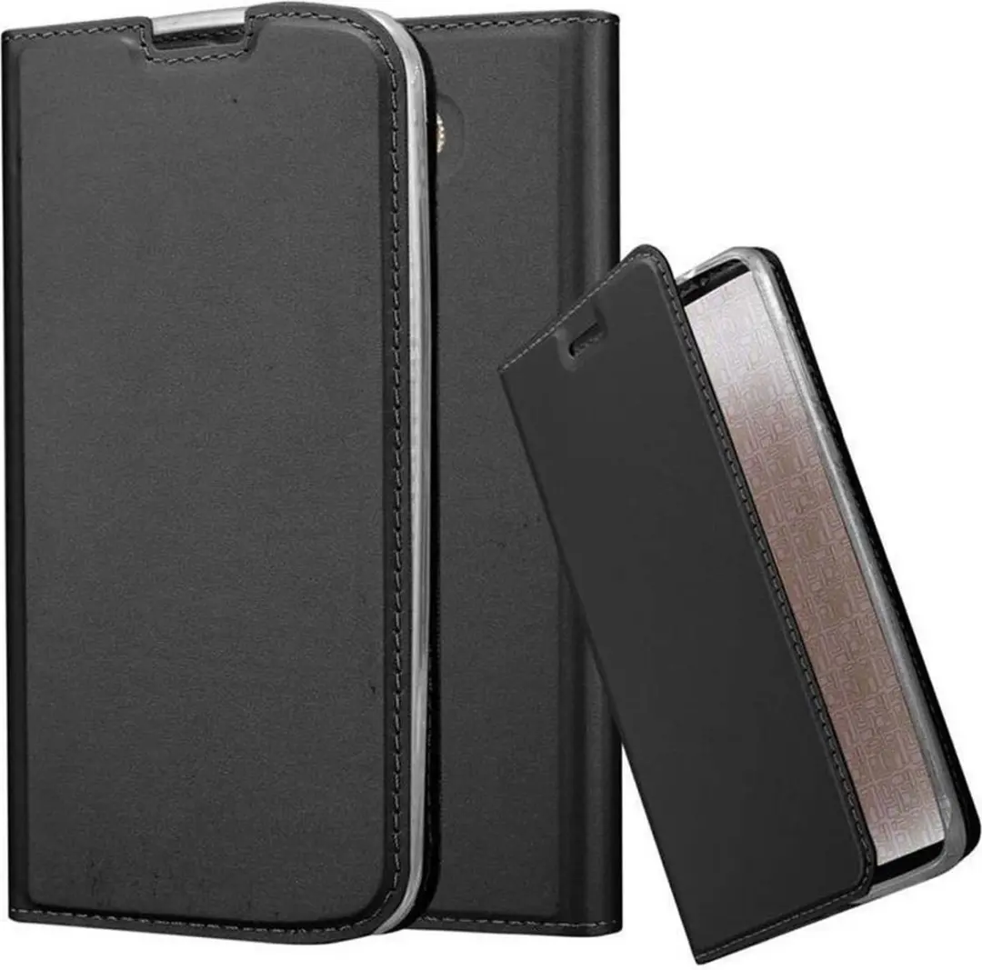 Cadorabo Hoesje geschikt voor LG K10 2016 in CLASSY ZWART