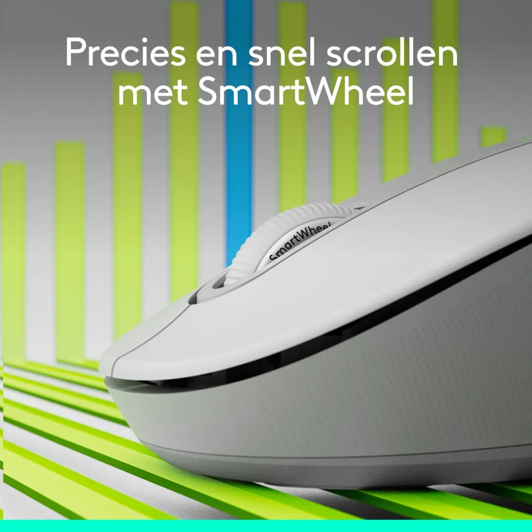 Logitech Signature M650 L Draadloze Muis - Linkshandig - Wit