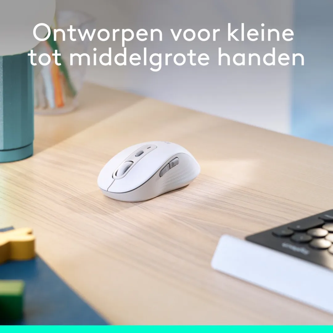 Logitech Signature M650 L Draadloze Muis - Linkshandig - Wit