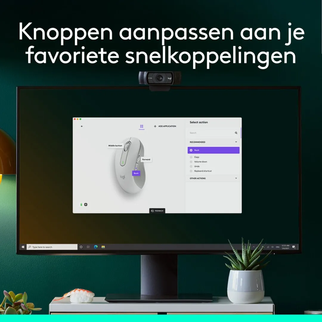 Logitech Signature M650 L Draadloze Muis - Linkshandig - Wit - afbeelding 6 van 6