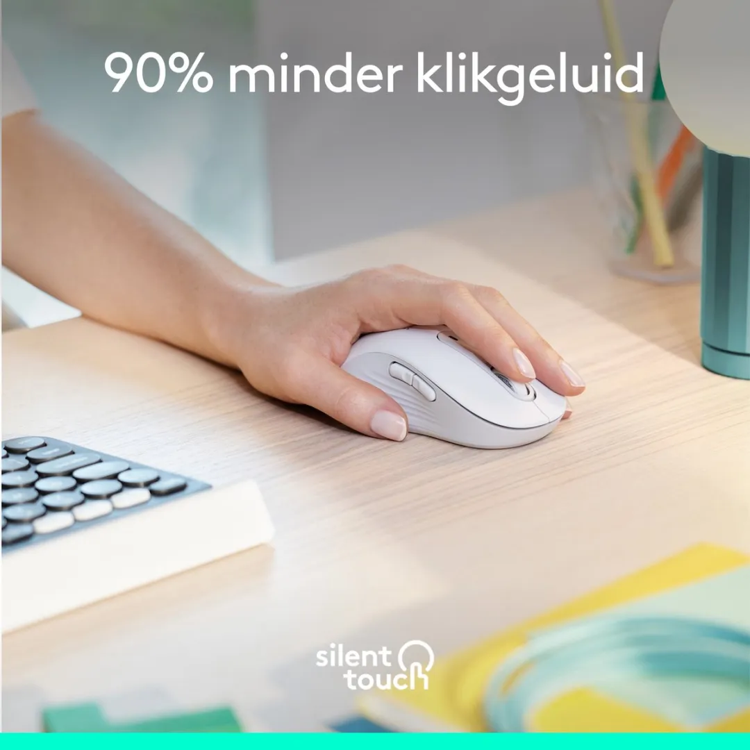 Logitech Signature M650 L Draadloze Muis - Linkshandig - Wit
