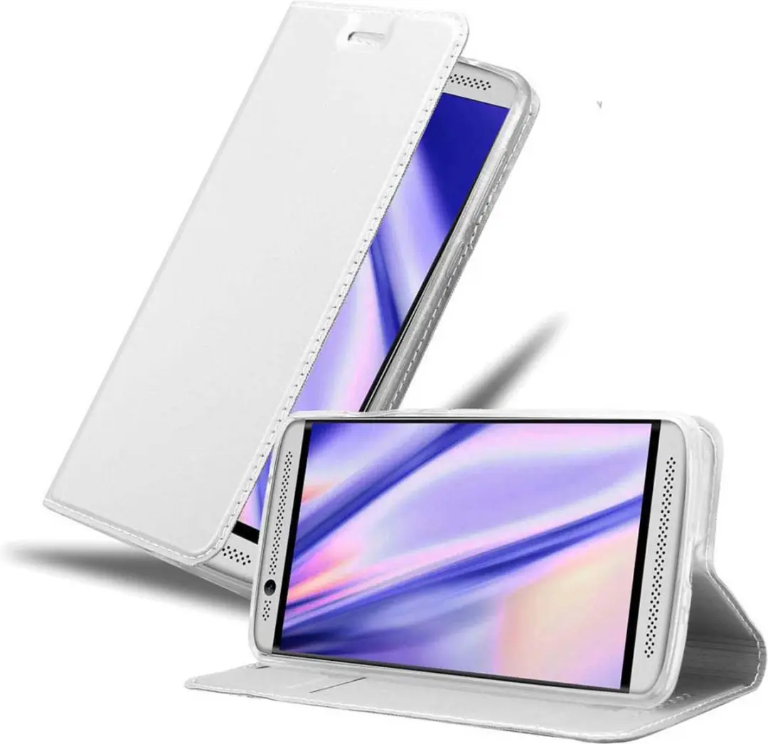 Cadorabo Hoesje geschikt voor ZTE Axon 7 MINI in CLASSY ZILVER
