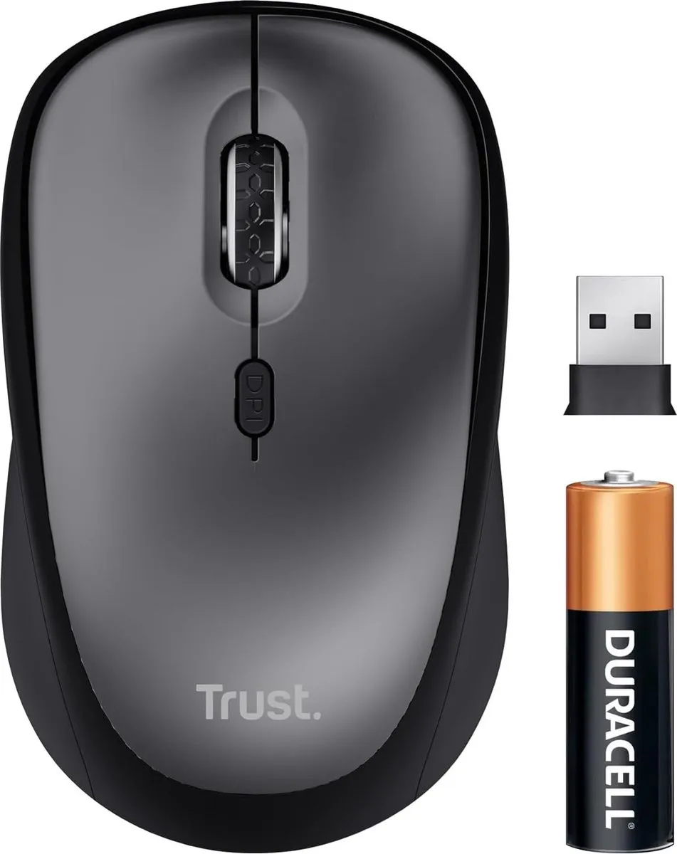Trust Yvi+ - Draadloze Muis - Compact - Stil - ECO - Zwart