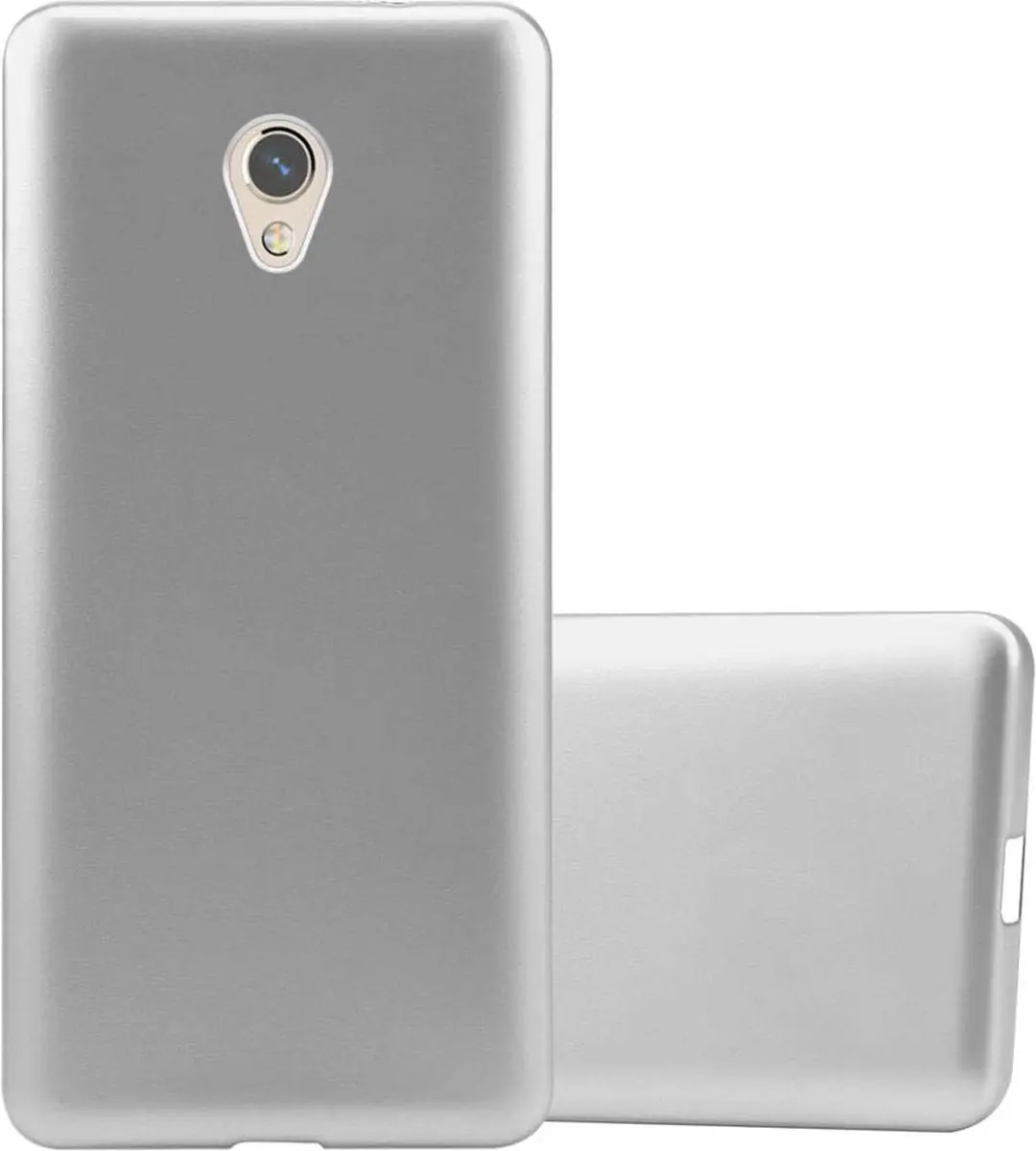 Cadorabo Hoesje geschikt voor ZTE Blade V7 in METALLIC ZILVER