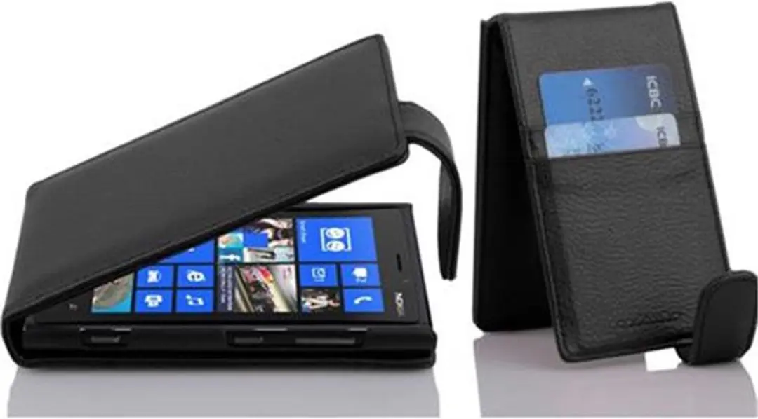 Cadorabo Hoesje geschikt voor Nokia Lumia 920 in ZWARTE OXIDE